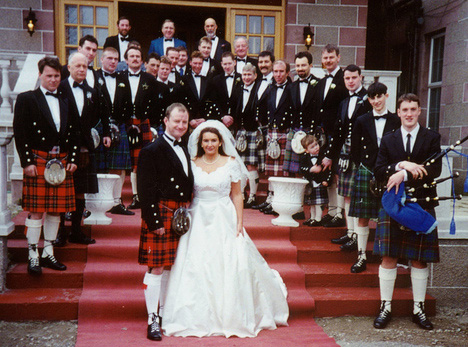 Traditional wedding in Scotland