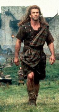 The great kilt. Episode from the movie Braveheart