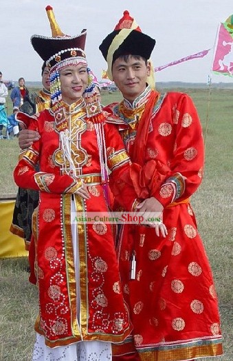 Traditional Mongolian wedding dress