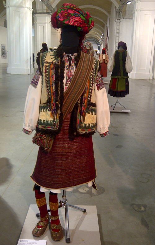 Traditional Ukrainian women's attire from western Ukraine 19th - early 20th century