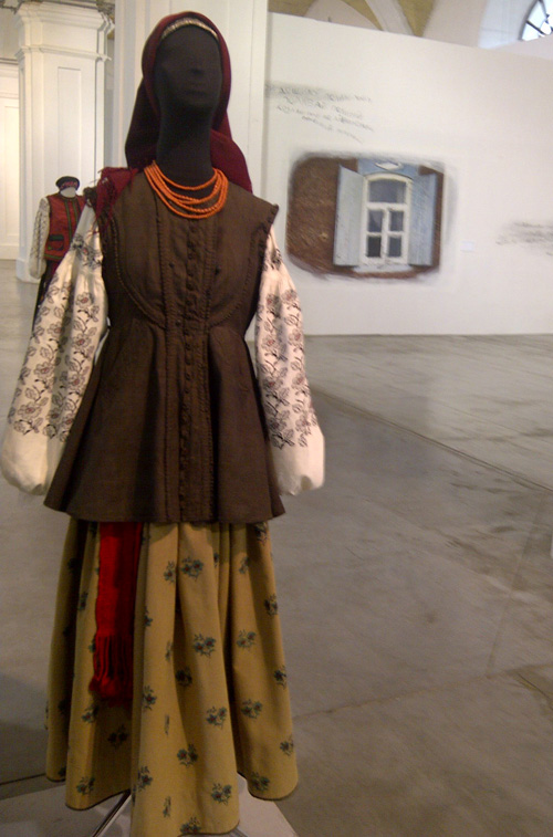 Traditional Ukrainian female attire of 19th - early 20th century