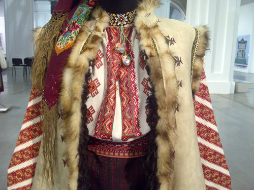 beautiful traditional female outfit from western Ukraine 19th - early 20th century