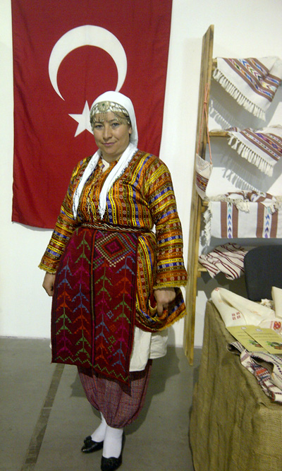 Turkish woman in national costume