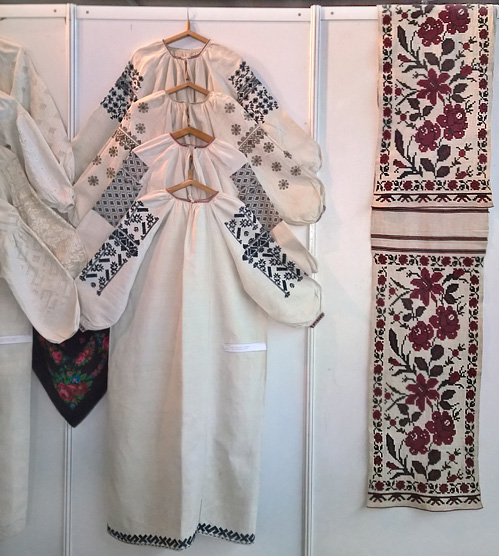 Female embroidered shirts from Central Ukraine