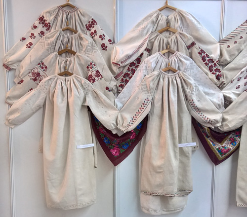 Female embroidered shirts from Central Ukraine