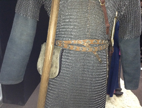 Reconstruction of belt and belt bag of Ukrainian warrior from Kievan Rus