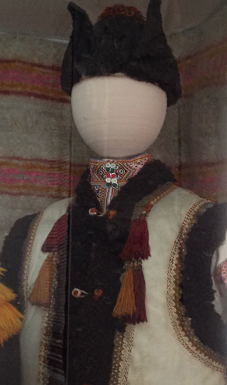 Traditional men's costume from Rakhiv district Transcarpathian region of Ukraine early 20th century