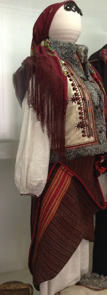 Traditional women's costume from Kosiv district Ivano-Frankivsk region late 19th century – early 20th century