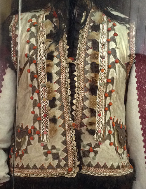 Traditional female costume from Rakhiv district Transcarpathian region of Ukraine early 20th century