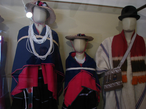 Vintage traditional clothing of Colombia
