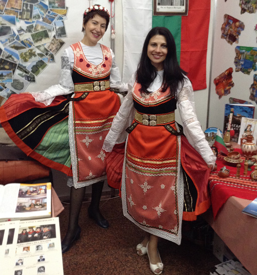 Modern Bulgarian folk dress
