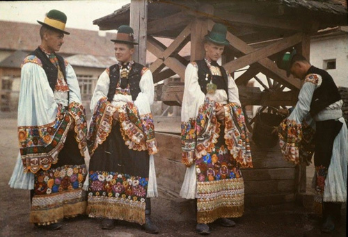 Traditional clothing of Matyo people Hungary