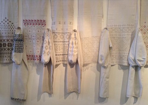 Ukrainian traditional embroidered shirts from central Ukraine