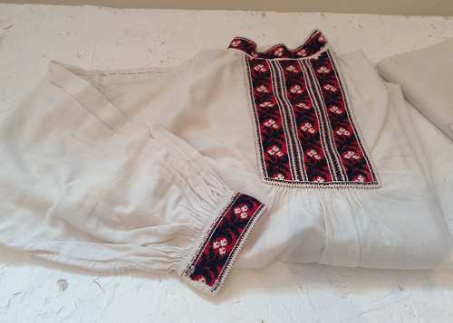 Embroidered male shirt from central regions of Ukraine