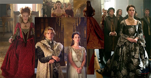 Movie costumes of historical series Reign