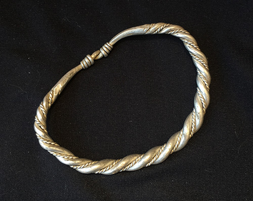 Silver bracelet made using wiring technique Early Kievan Rus Original piece