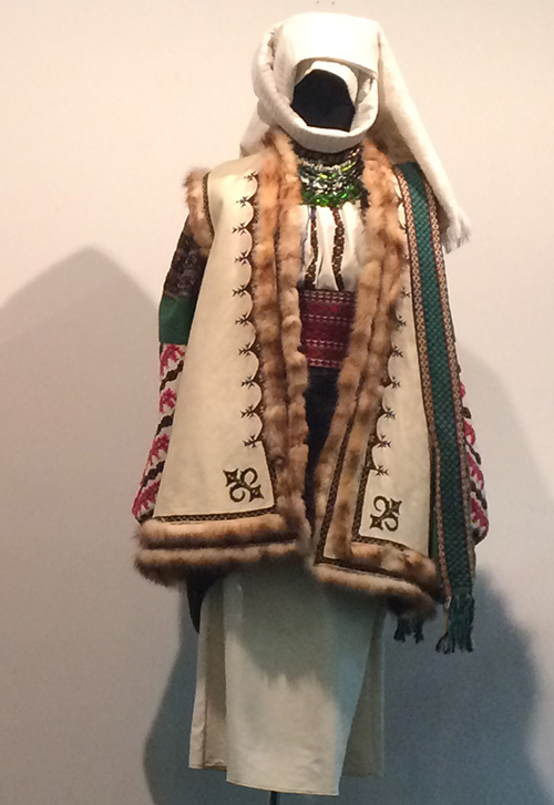 Folk costume of married woman from Bukovyna region of Ukraine