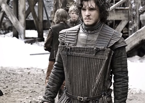 Movie costumes of Jon Snow from Game of Thrones
