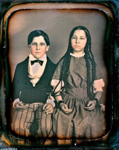 Old photos of children from mid-19th century