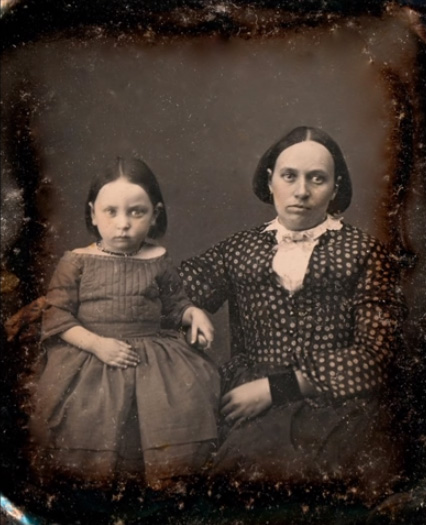 Old photos of children from mid-19th century