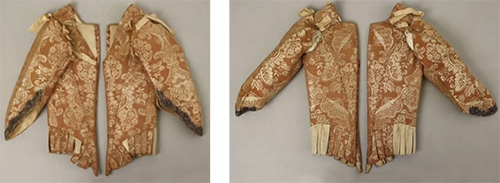 mid-18th-century silk stays from Italy