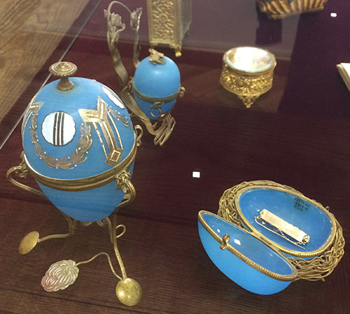 Set of Easter-themed jewelry boxes late 19th – early 20th century Western Europe