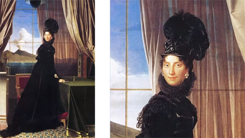 French 1814 portrait of Carolina Murat, Queen of Naples