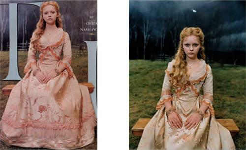 Stage costumes in Sleepy Hollow movie
