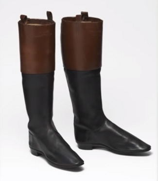 French early-19th-century leather presentation riding boots