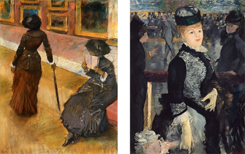 Edgar Degas and Edouard Manet paintings