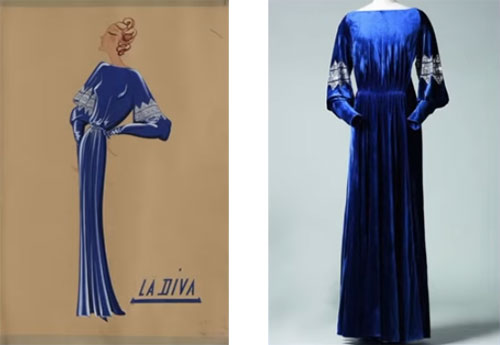 Evening dress, 1935-36, House of Lanvin