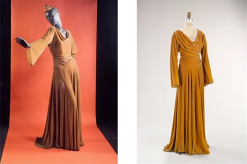 1939 medieval-inspired evening gown, Valentina
