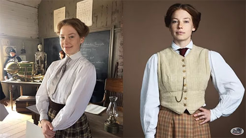 Movie costumes in Anne with an E series were based on period-accurate female clothing