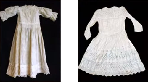 Cotton dresses, Canadian, 1900