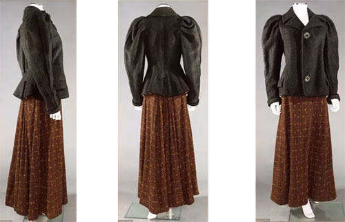 American jacket and skirt, circa 1895