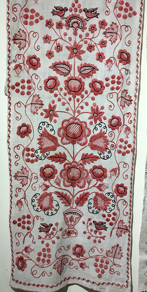 Ukrainian embroidered wedding towels with the Tree-of-Life motif