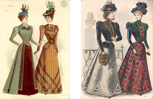 European fashion trends in the 1890s