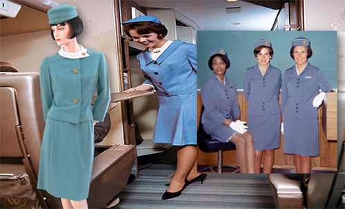 Cabin crew fashion throughout time