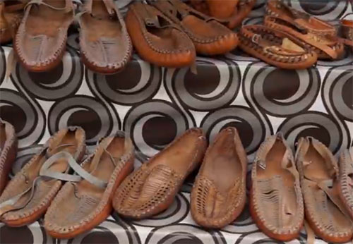 Leather opanci – folk shoes from Bosnia and Herzegovina