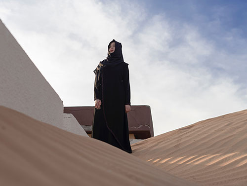 Woman in abaya