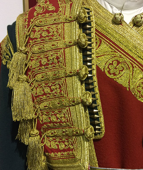 Gold needlework on ornate male attire from Montenegro