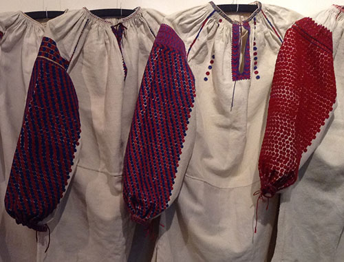 Colorful stitching on women’s shirts from Ukraine