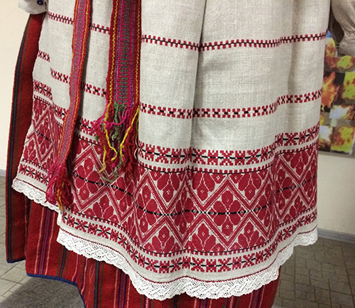 Magnificent linen apron from North-Western Ukraine