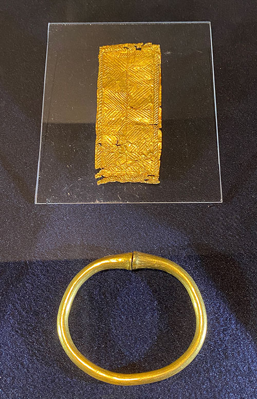 Gold adornments from burial of Sarmatian king Inismeos late 1st century A.D.