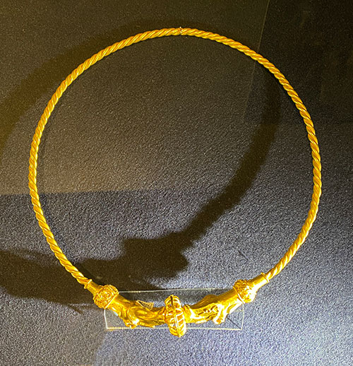 Gold adornments from burial of Sarmatian king Inismeos late 1st century A.D.