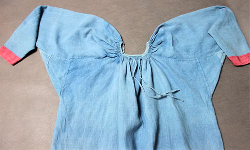 Modern replica of chemise from Kyivan Rus