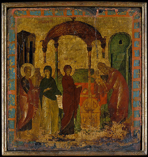 Byzantine painting The Presentation in the Temple