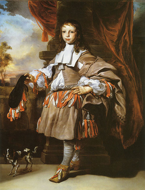 Portrait of Boy by Jan van Noordt 1665