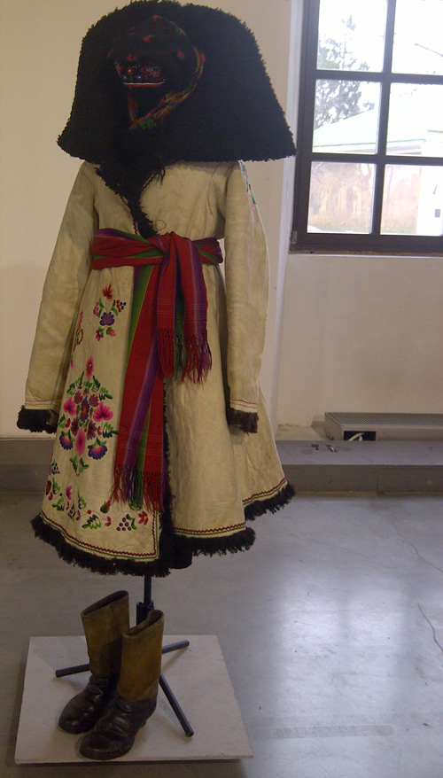 Ukrainian outerwear long coat from sheepskin