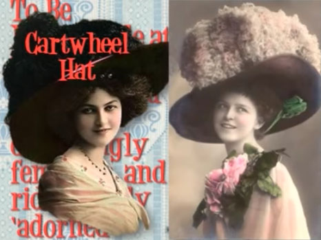 Edwardian cartwheel hat